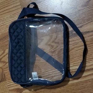 Blue Clear Purse, See-through bag, clear bag